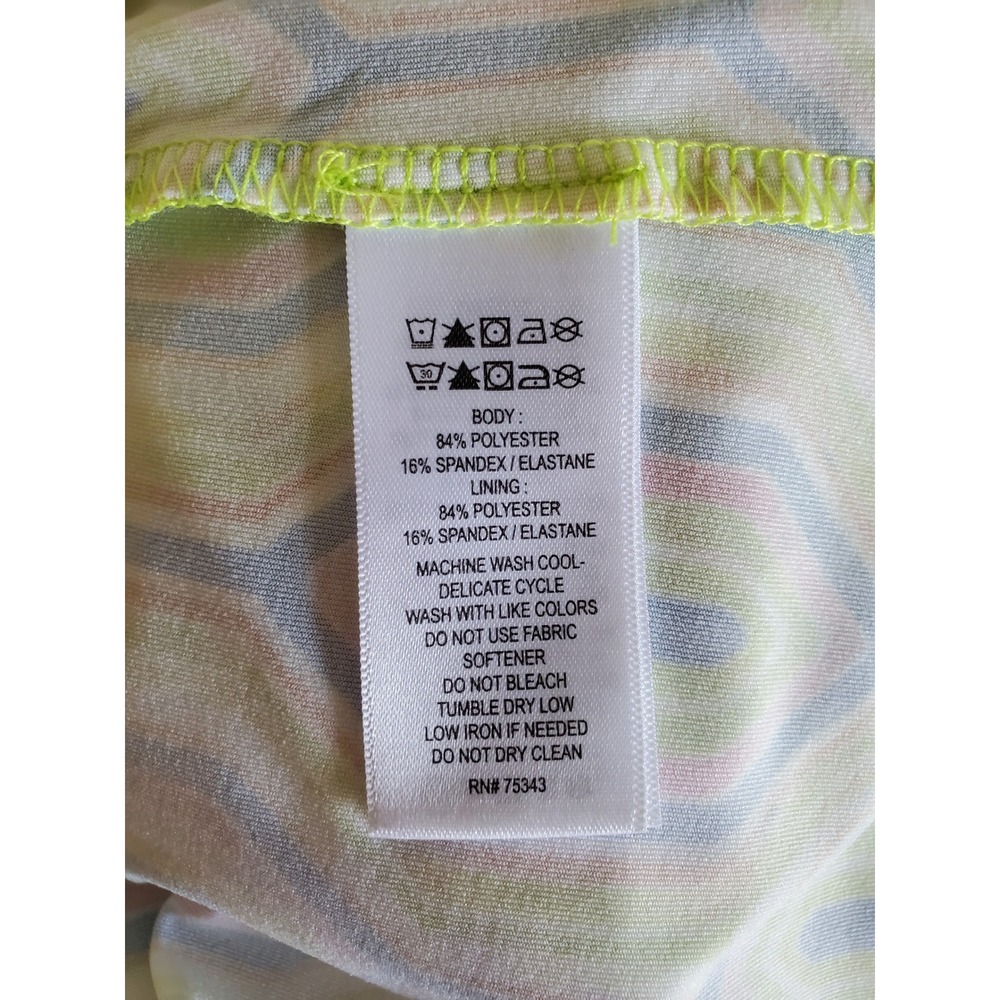 Sigrid Olsen Golf Tennis Tank Top Sleeveless Geometric Multicolor Women's L - Picture 4 of 4